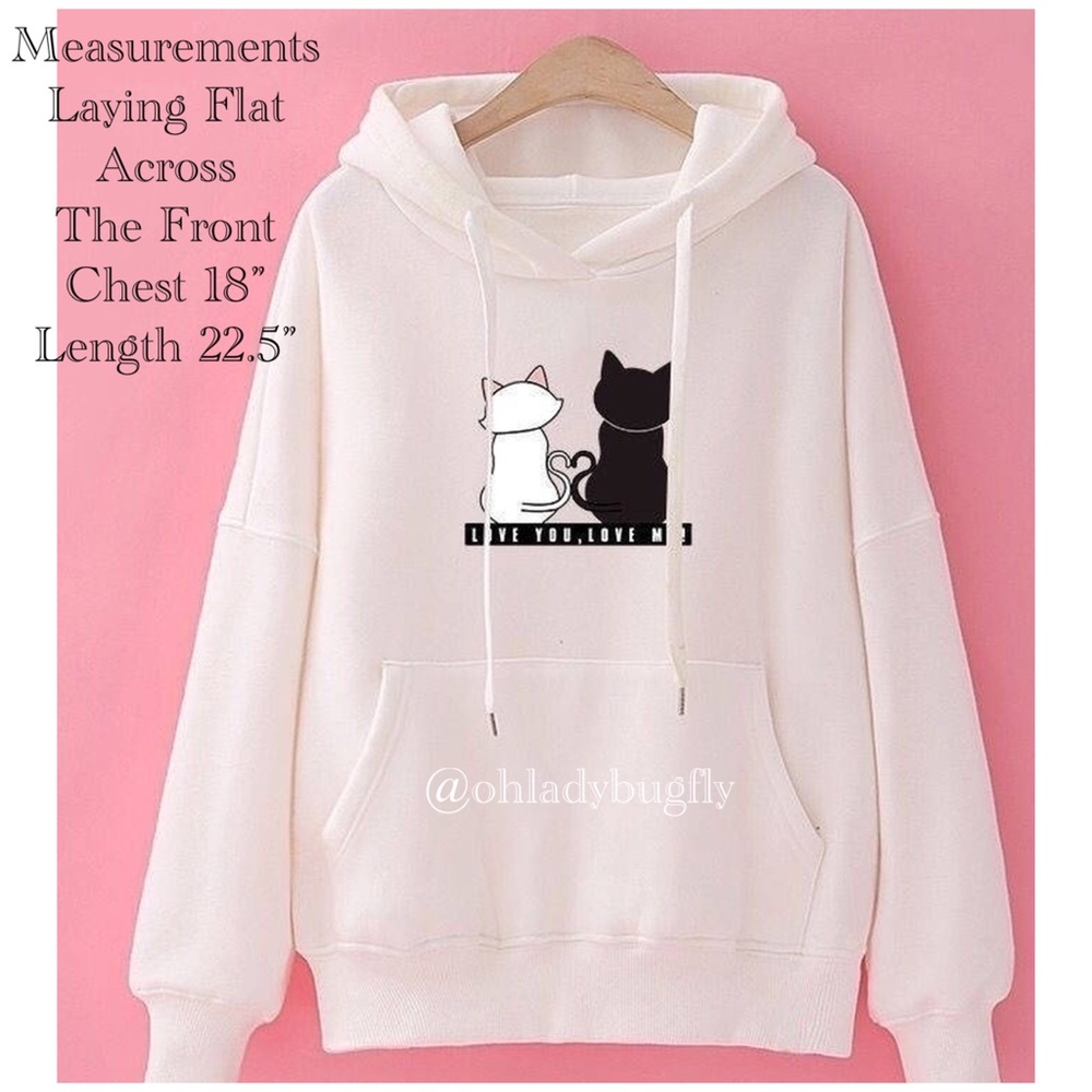 Adorable Cat Pullover Hoodie